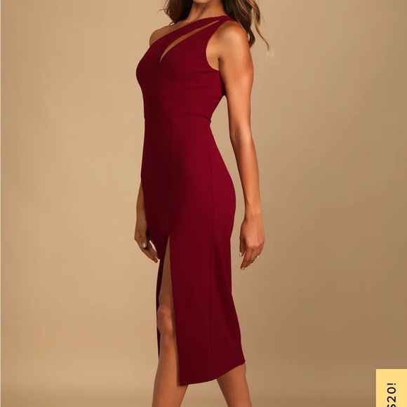 Lulus one shoulder midi dress NWT - Picture 3 of 3